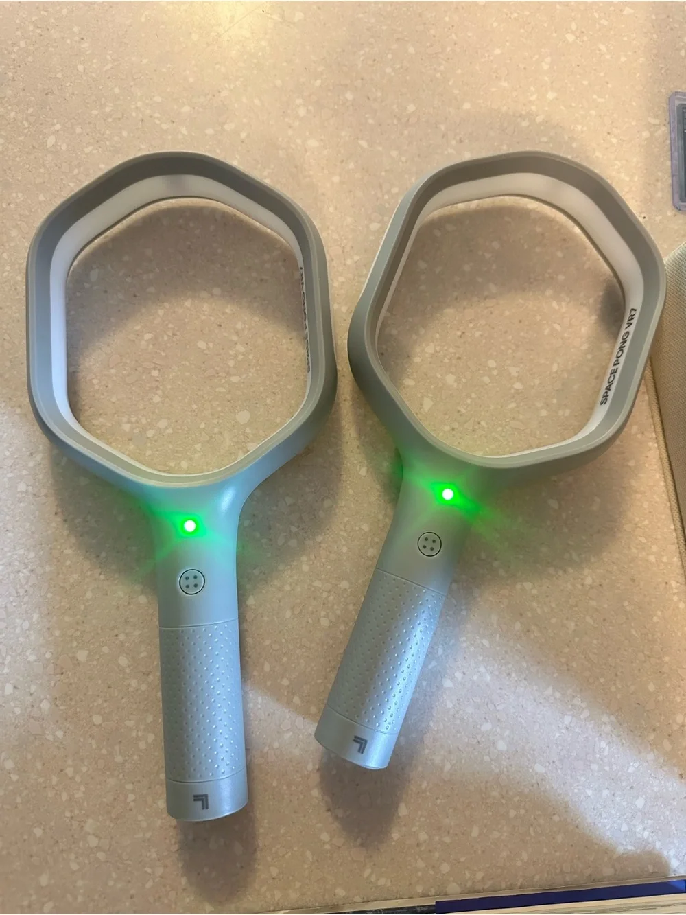 Sharper Image Space Pong VR7 Electronic Game Controllers Set Tested Working